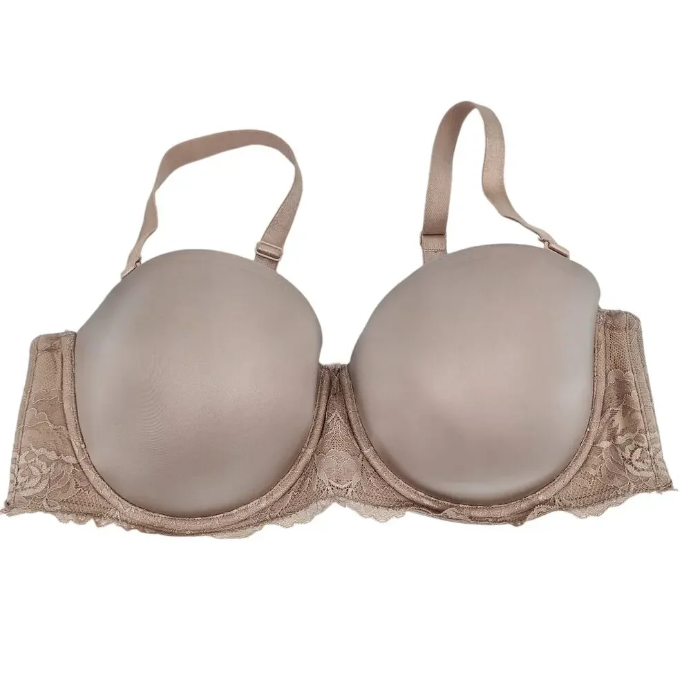 Torrid Lightly Lined Multiway Strapless Microfiber Underwire Bra Size 42DD